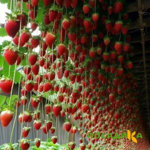 Клубника ампельная Анастасия купить по цене от 370р. в интернет-магазине «Посадика» с доставкой почтой в в Старицае и по всей России – [изображение №1].