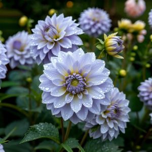 Георгин Акварель купить по цене от 680р. в интернет-магазине «Посадика» с доставкой почтой в в Старицае и по всей России – [изображение №1].